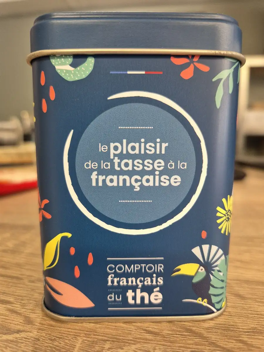 Boite à thé vide comptoir Francais du thé