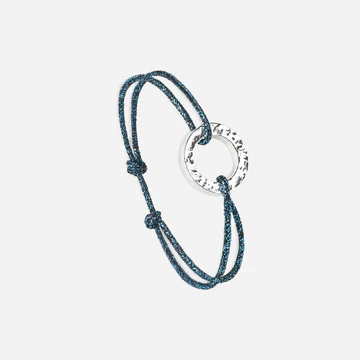 Vif / bleu marine pailleté