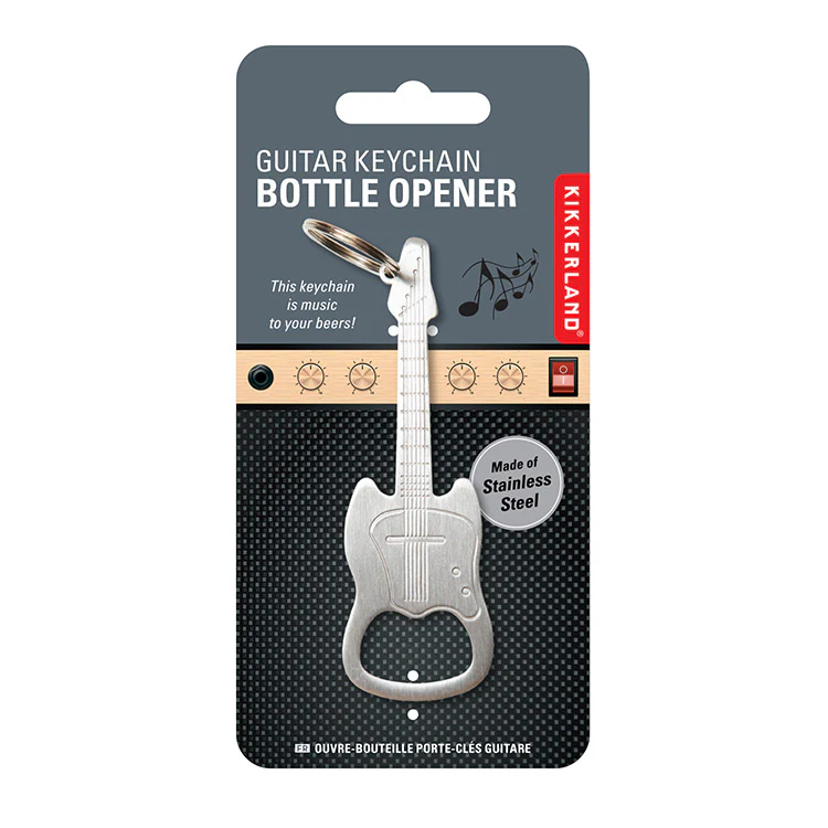 Ouvre-bouteille porte-clés guitare