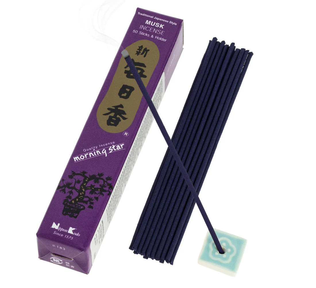 Encens Morning Star Musc 50 bâtonnets