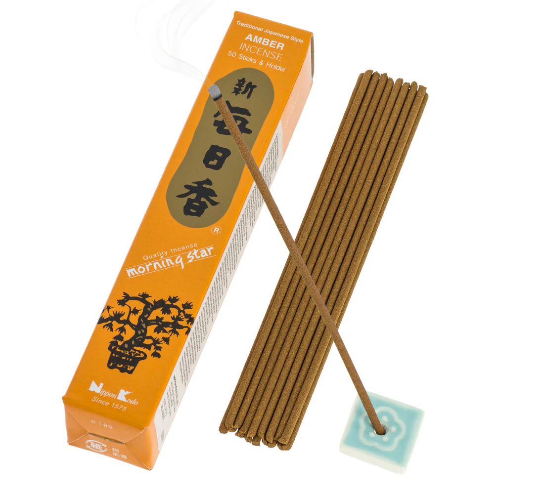 Encens Morning Star Ambre 50 bâtonnets