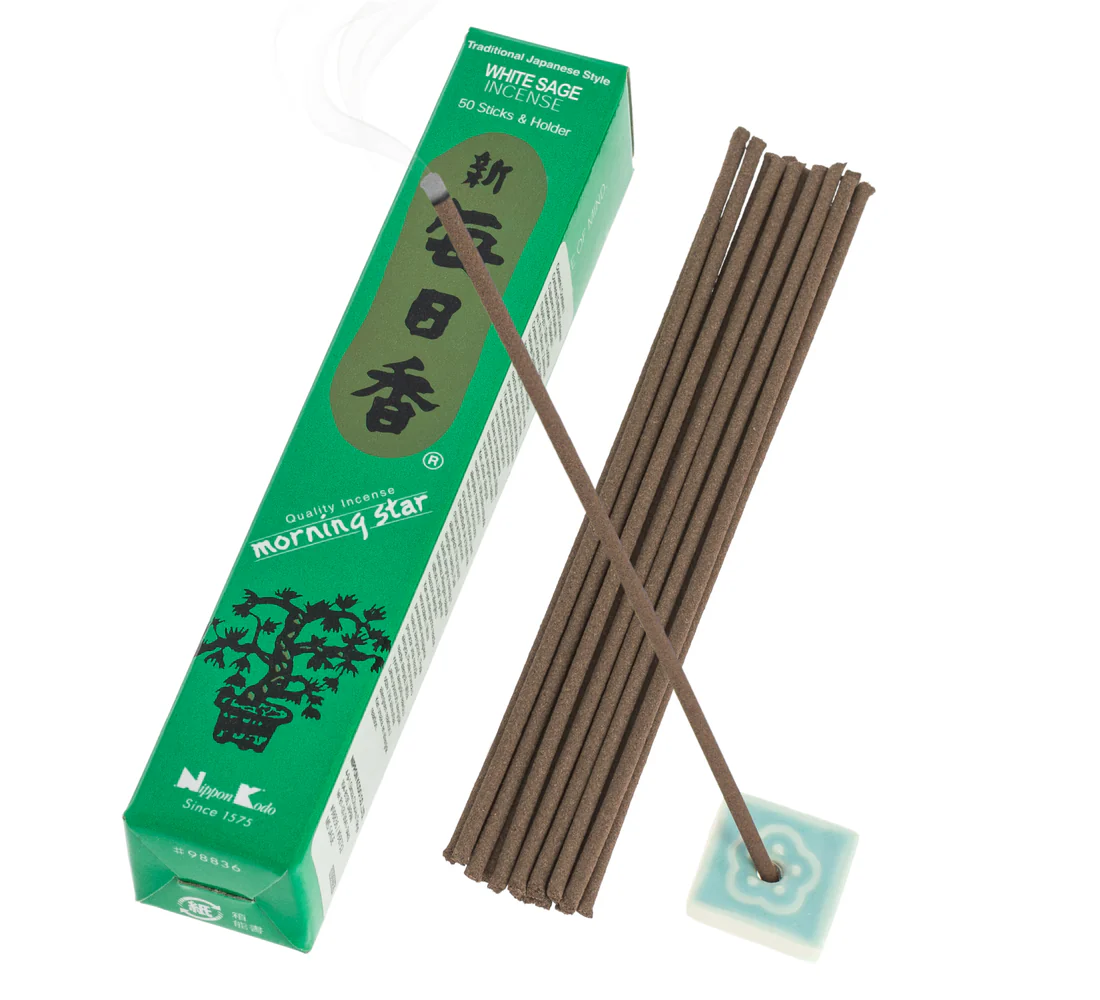 Encens Morning Star Sauge Blanche 50 bâtonnets