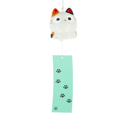 Cloche Furin Céramique Neko Calico