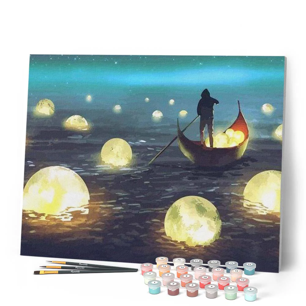 Peinture Numéros/ Lumières sur le Lac