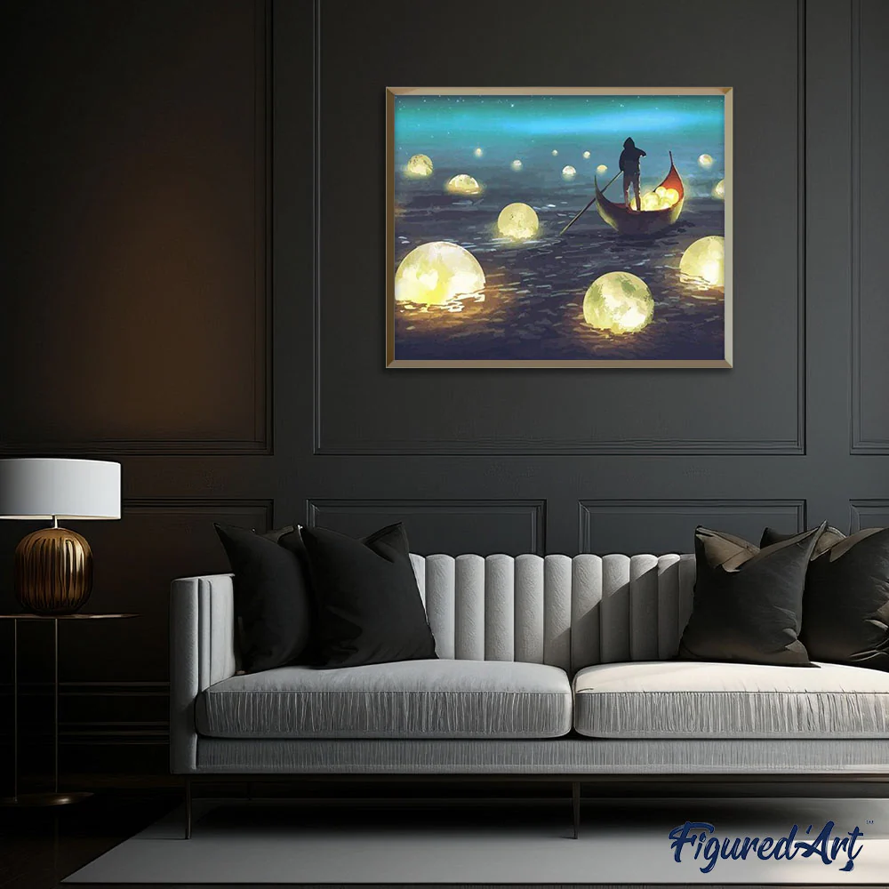 Peinture Numéros/ Lumières sur le Lac