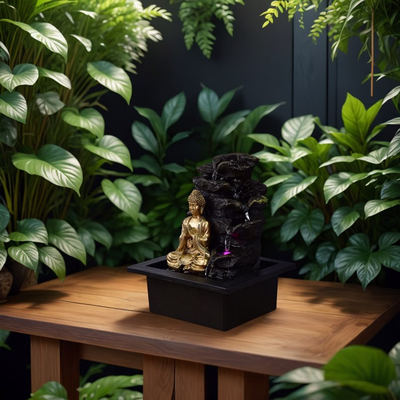 Fontaine bouddha LED Shira Zen Light