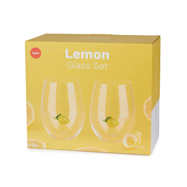 Set de verres Botanical Lemon