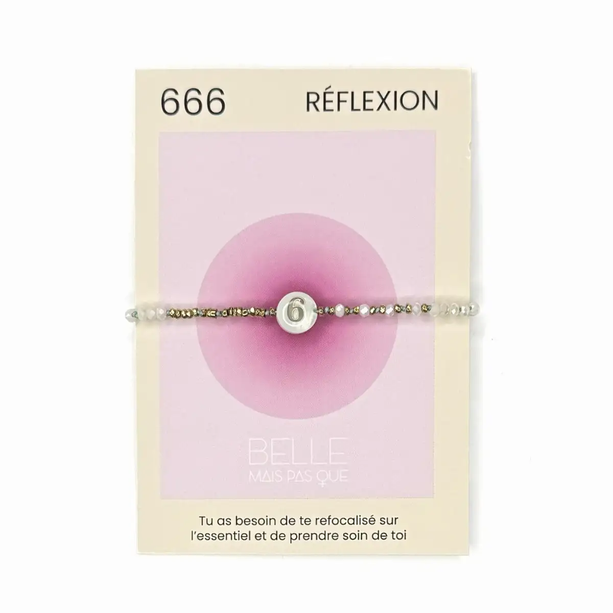 Bracelet Chemin de vie 6 " Réflexion "