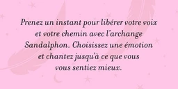 Ma petite boîte à messages : Oracle le souffle des anges
