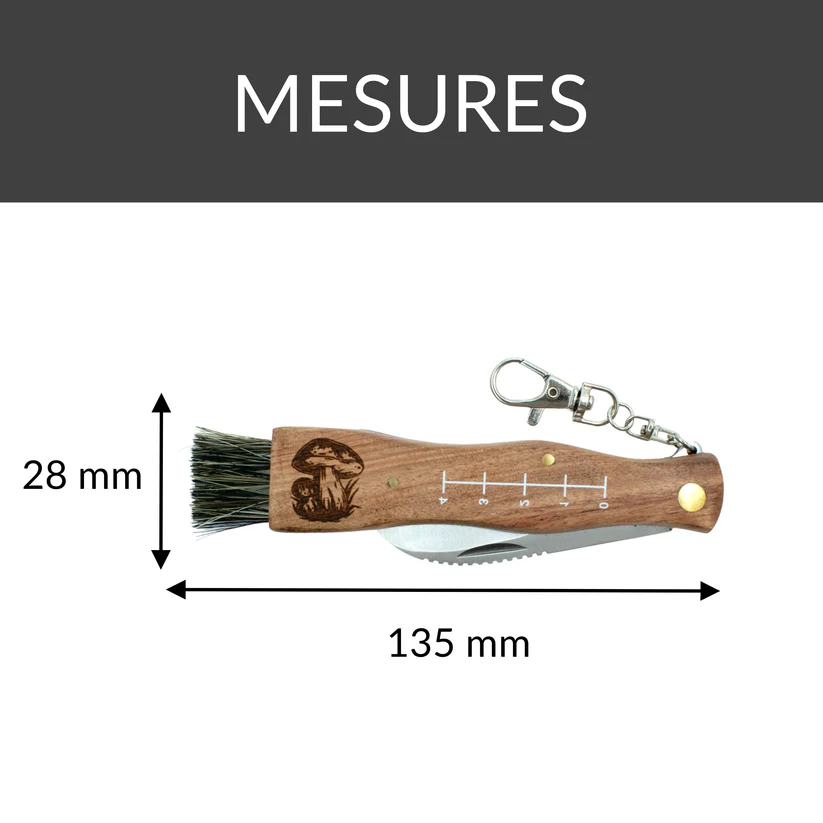 Couteau à champignons avec brosse intégrée – Je peux pas, j’ai champignons!